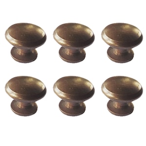 Lot of Knob Drawer Brass Handle Vintage One Tier Round Cabinet Kitchen Drawer Pulls