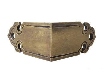 53mm Set of Solid Brass Corner Protectors Skiffers Skirting Wall Corner Protector Guard L-Plate