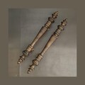 Vintage Minaret Brass Door Handle Pull, Unique Main Entry Door Handles Antique Pulls
