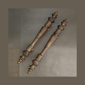 Maniglia per porta in ottone con minareto vintage, maniglie per porta d'ingresso principali uniche, maniglie antiche