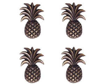 Set of Pineapple Fruit Knob Drawer Pulls Handle, Vintage Cabinet Kitchen Drawer Pulls