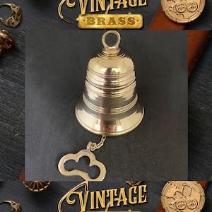 Vintage Classic Cone Door Bell Solid Brass Gate Bell Home Decor