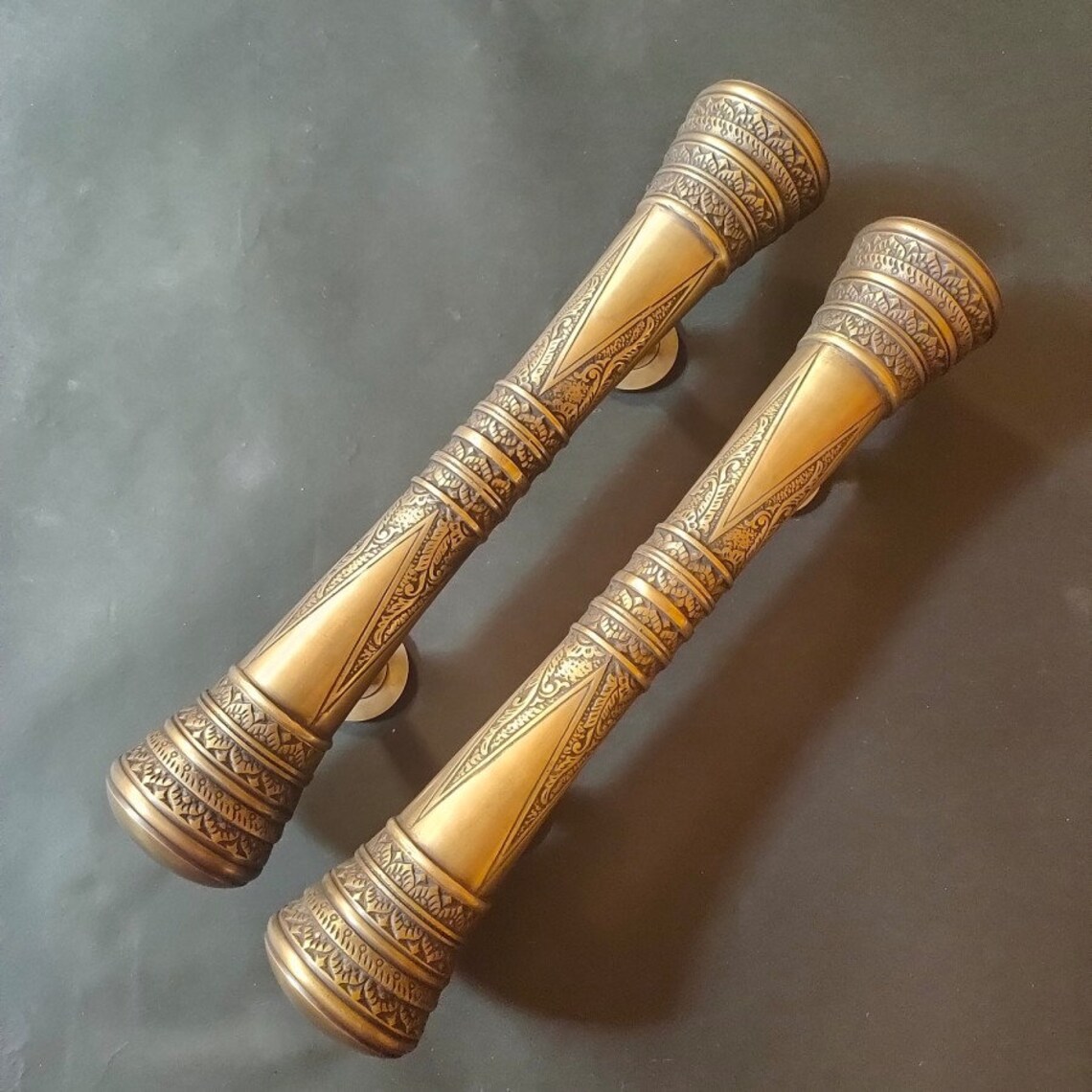 Set of Vintage Luxury Carve Egypt antique Entry Door Pull Etsy