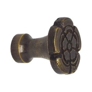 ヴィンテージ真鍮製キッチンキャビネットノブ引き出しハンドルプルセット 桜