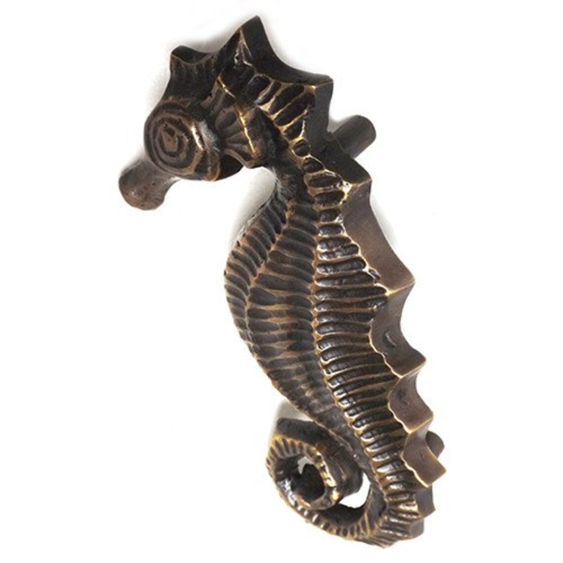 Paar Vintage Seepferdchen Dresser Knopf Schrank Griff massive | Etsy