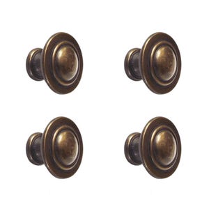 Set di pomelli per cassetti in ottone anticato, maniglie per mobili, anelli rotondi vintage, maniglie per cassetti da cucina