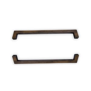 Juego de 7,5" de tiradores de armario con barra en T rectangulares europeos vintage, de latón, para puertas de armario y cajones de cocina, para decoración del hogar.