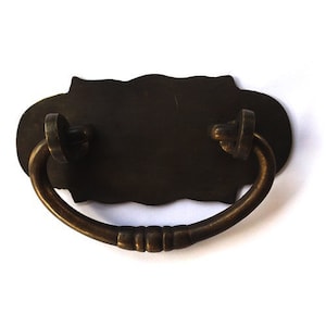 Vintage Knob Schubladengriffe, Massives Messing Flache Wolke Backplate Schubladengriff, antike Schubladenknäufe Wohnkultur
