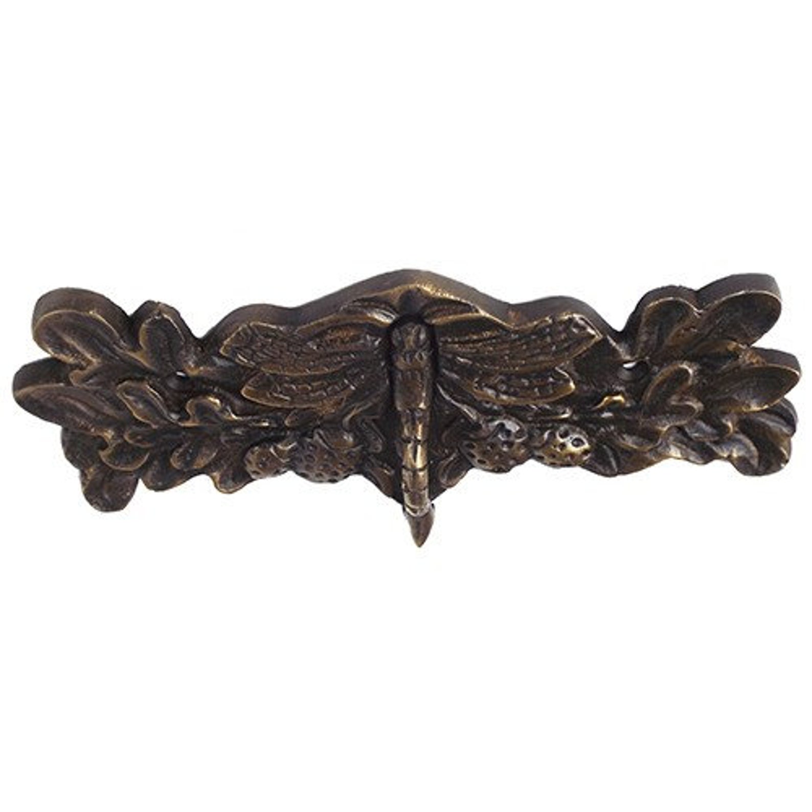 Vintage retro libélula hoja perilla cajón tira de gabinete de | Etsy