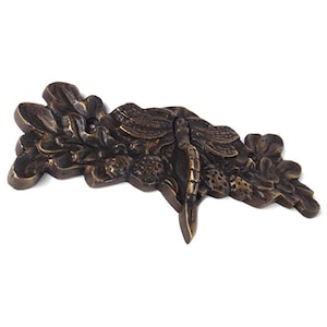 Libelleblad messing knop ladegrepen handvat, vintage kastkast keukenladeknop