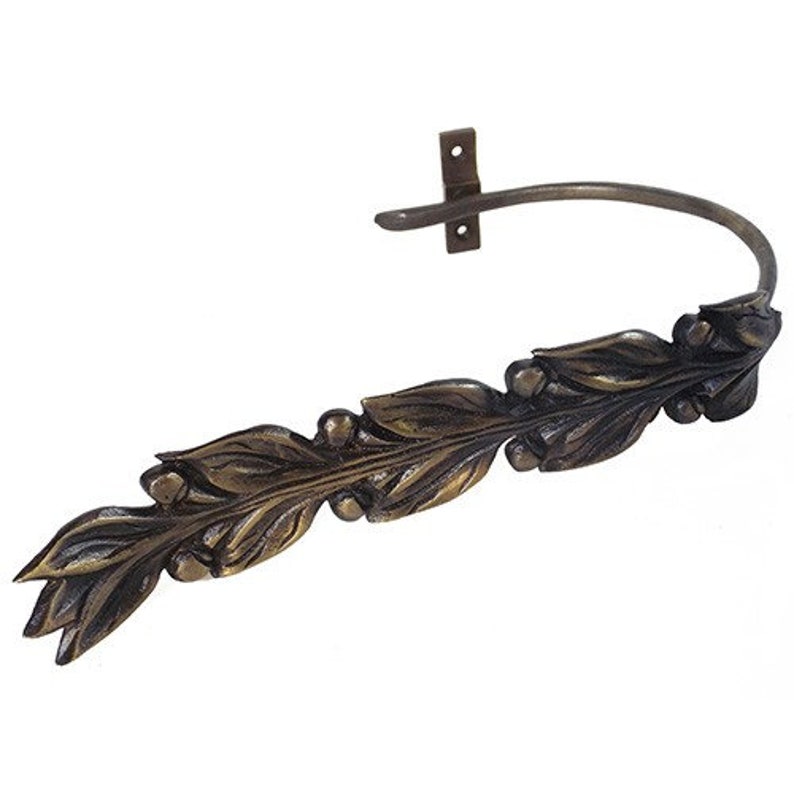 Pair of Vintage Laurel Leaf Curtain Tie Backs Holdback Solid Etsy