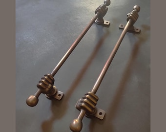 Lot de 10 poignées de porte en laiton vintage, poignées de tiroir