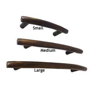Set of Vintage European Curve T-Bar Knob Cabinet Handle Pull Antique Solid Brass Closet Door Pulls Home Decor