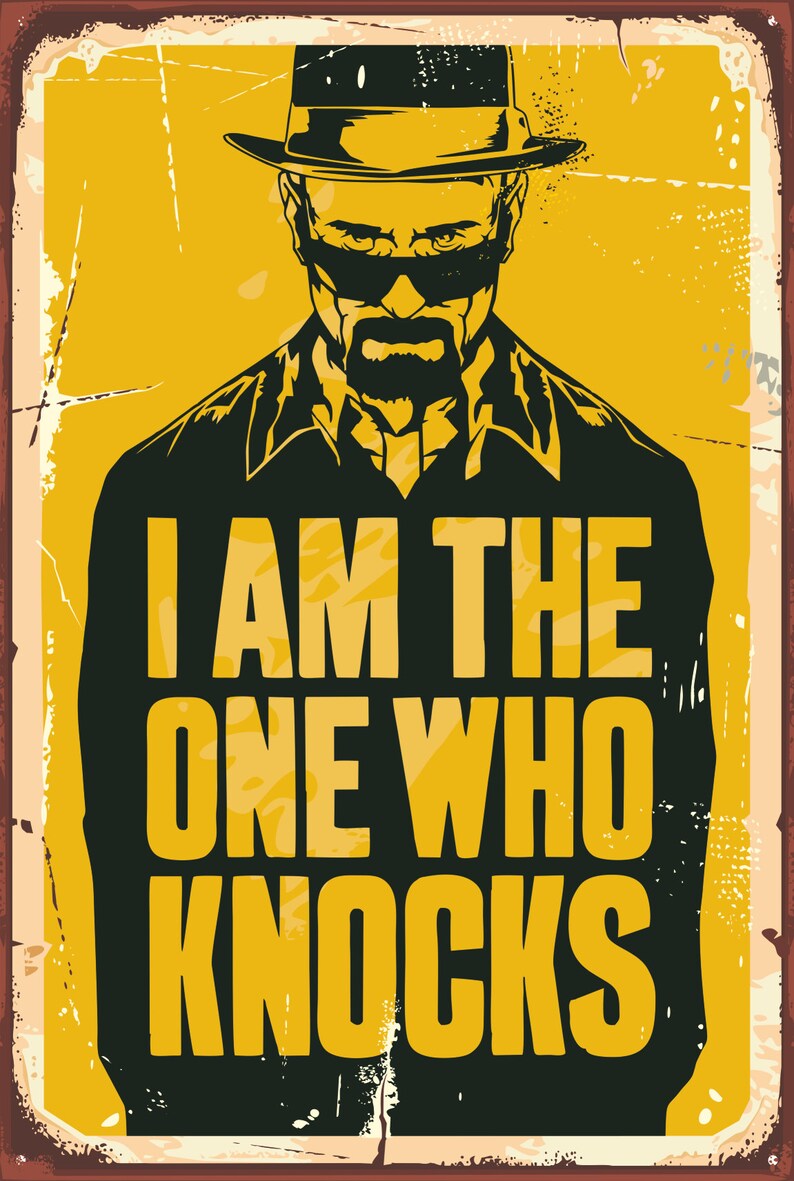 Breaking Bad Tv Series Retro Vintage Wood Poster Etsy