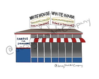 White House Submarines - Atlantic City, NJ : Jersey Shore Art Company