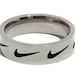 Silver Nike Repeat Swoosh Logo Band Ring Silver | Birthday Silver Nike Rings Mens Gift for him her Men Women In The UK Bague Rings Set Tick
