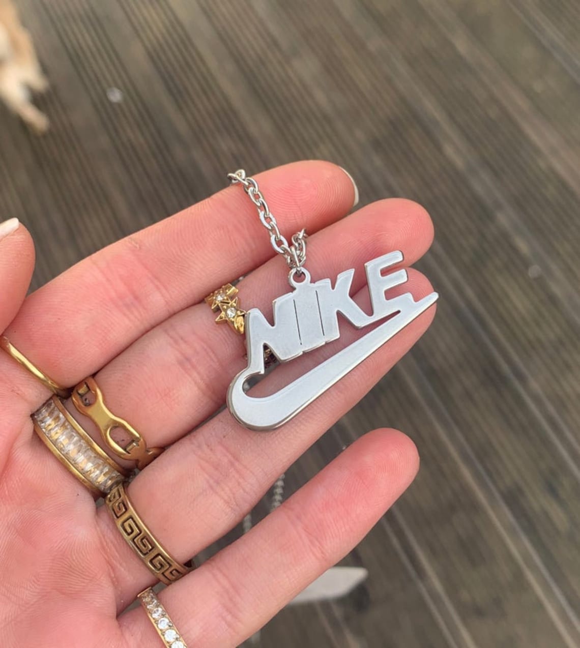 Nike silver chain Clearance