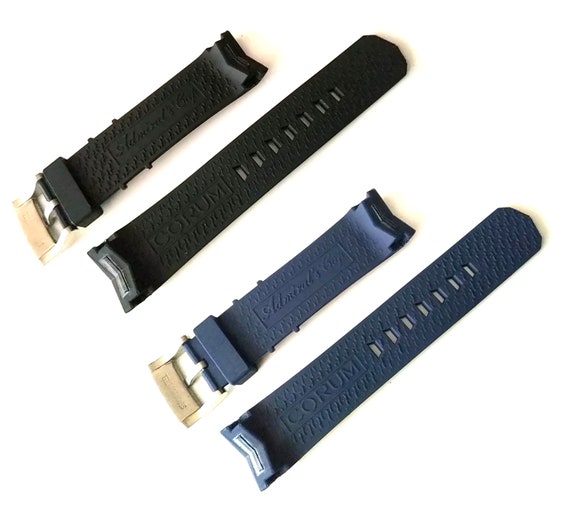 22 24mm Rubber Strap for Corum Admiral s Cup Watch Rubber Band
