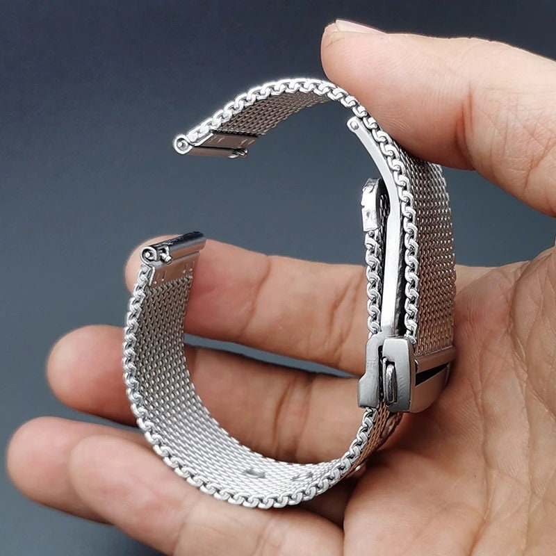 20/22mm. Stainless Steel Mesh Bracelet Strap Fit for Omega Etsy