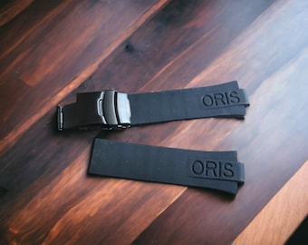 Bracelet en caoutchouc pour montre Oris Aquis 24-11 mm. Groupe