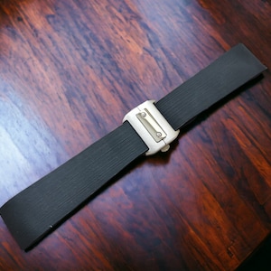 25mm weiches Kautschukband für Cartier Santos 100 Series Uhr mit Faltschließe