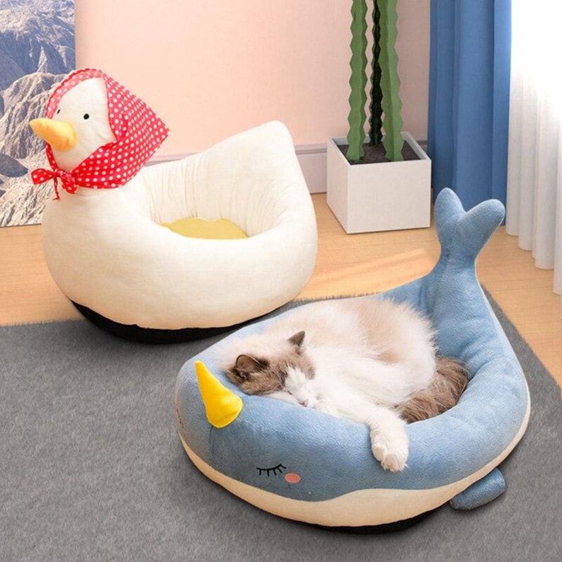 Animal Shaped Pet Bed Cat Bed Dog Bed Etsy