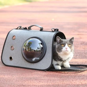 Space Capsule Pet Carrier Bag, Dog Carrier, Gift for Cat Person, Cat Carrier, Pet Carrier, Cat Bag, Dog Bag