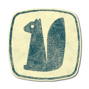Surly Squirrel Logo langlebiger Vinyl Aufkleber