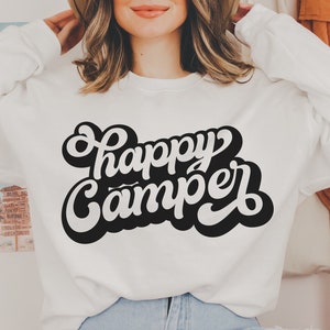 Happy Camper SVG: Camp Shirt Design (Digital Download)