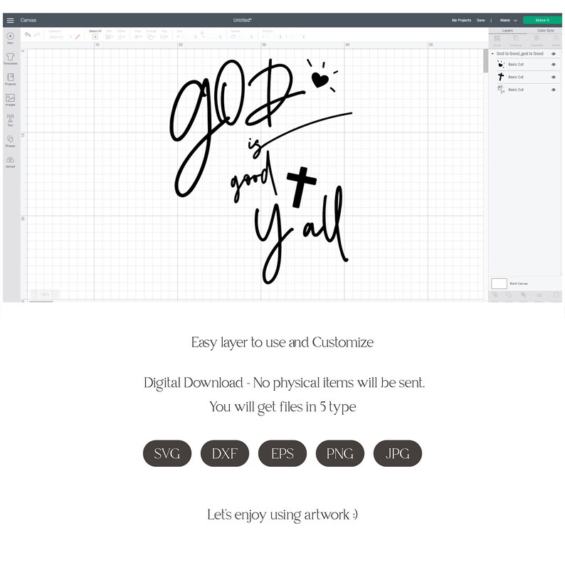 God is Good Y'all Svg Png File Women Shirt Svg for Cricut - Etsy