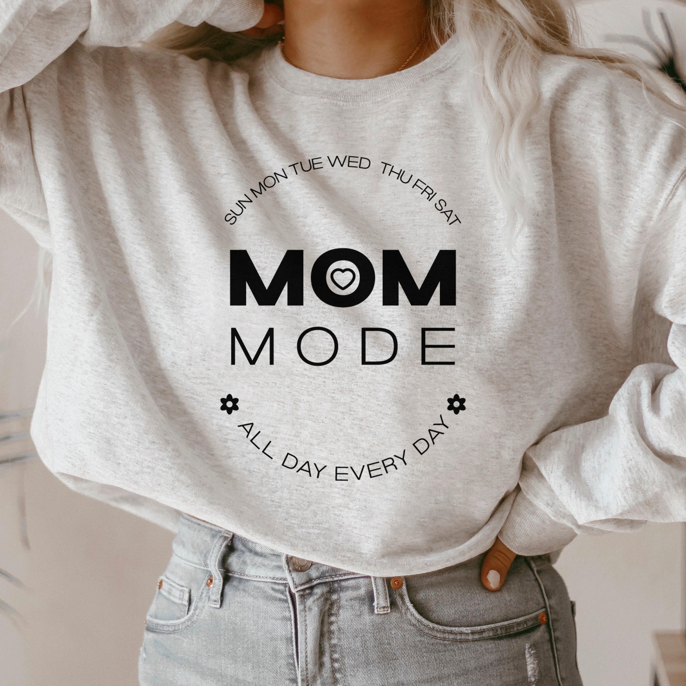 Mom Mode All Day Every Day Svg Mom shirt Svg Mom quote Svg | Etsy