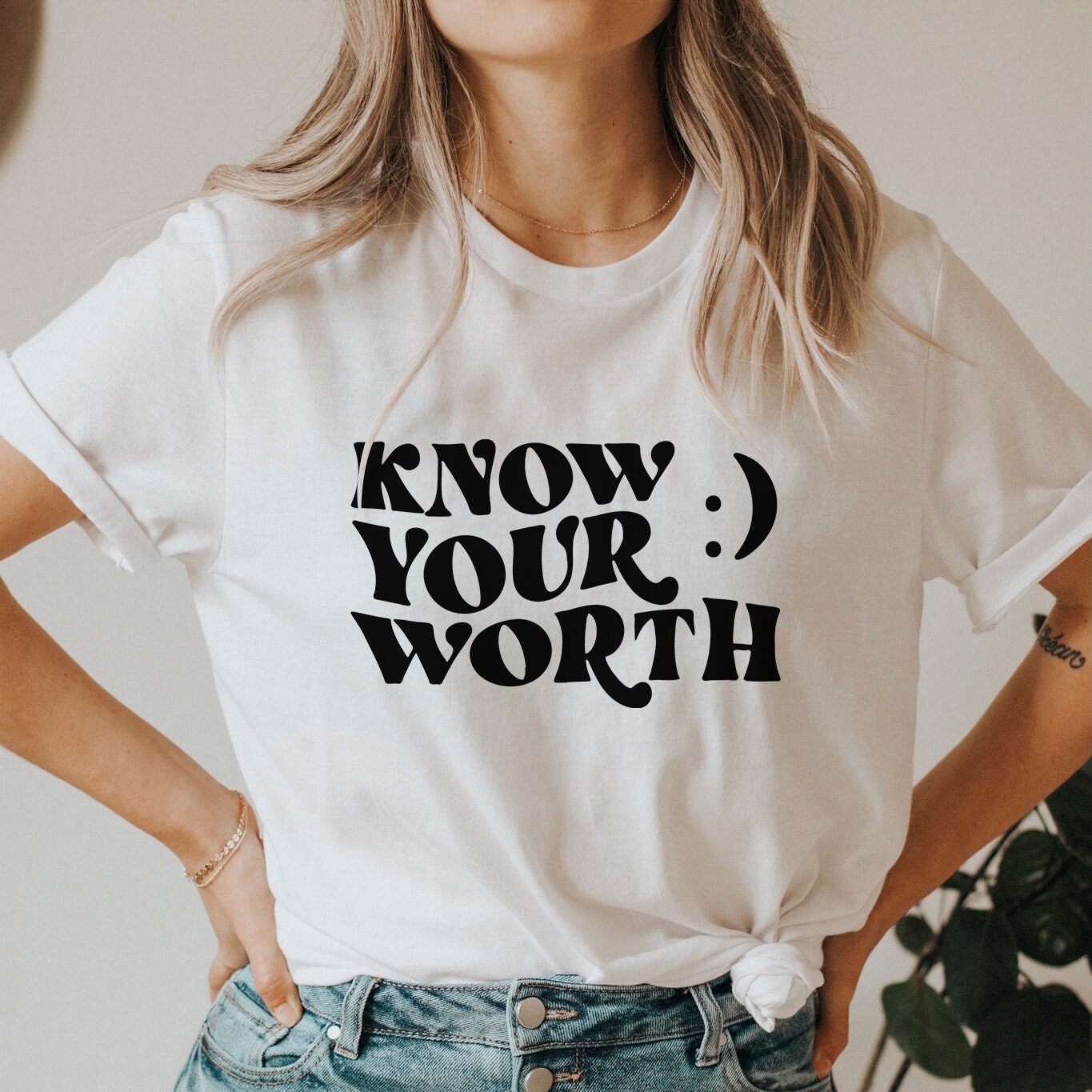 Know Your Worth Svg Self Love Svg Inspiration Quotes Svg | Etsy