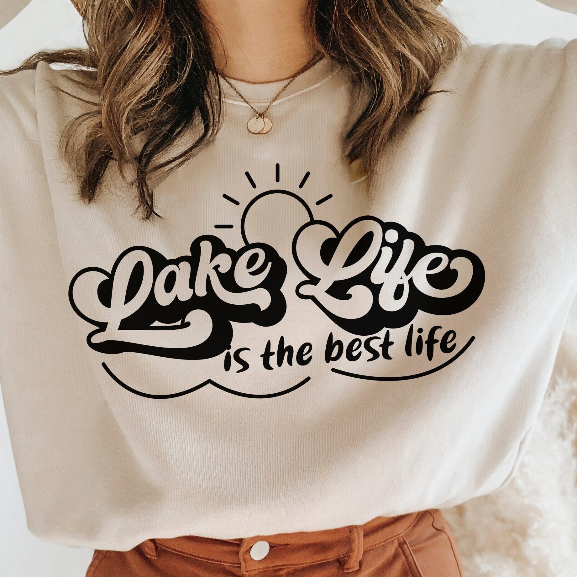 Lake Life SVG: Summer Vibes Shirt Design (Digital Download)