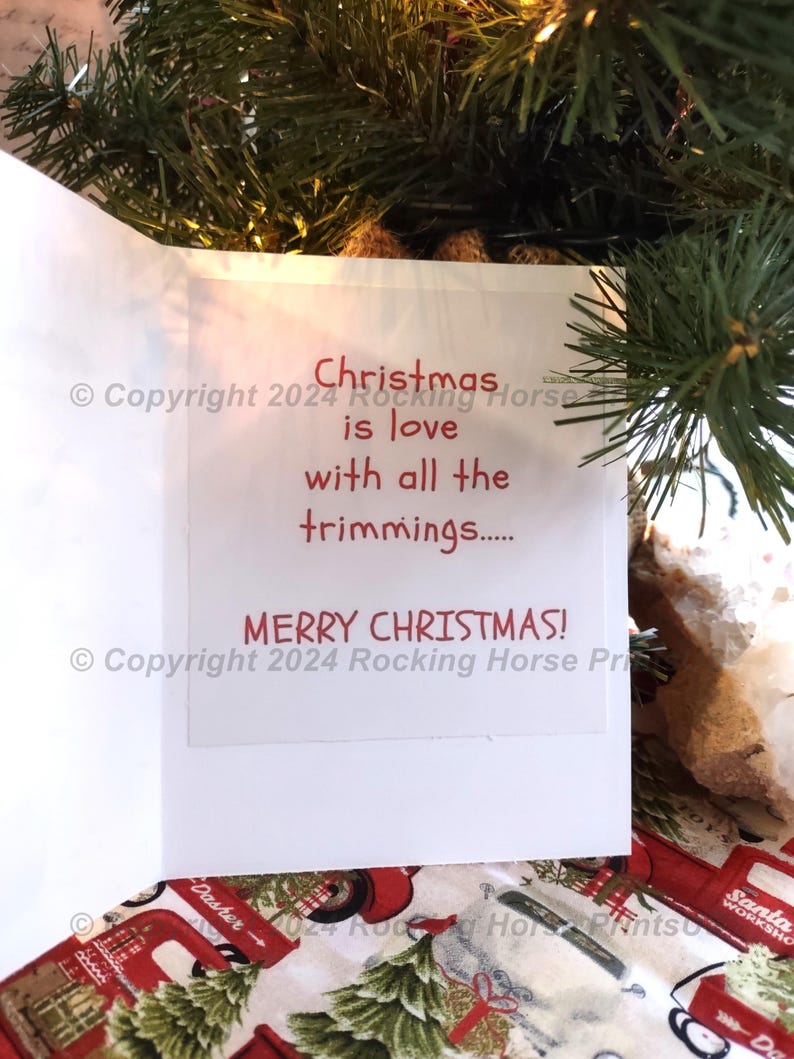 Christmas Sentiments for Inside card (Set #1)- Print, cut and paste - 300 dpi JPEG - For A2 or for inside of 5x7 card -Digital Download image 6