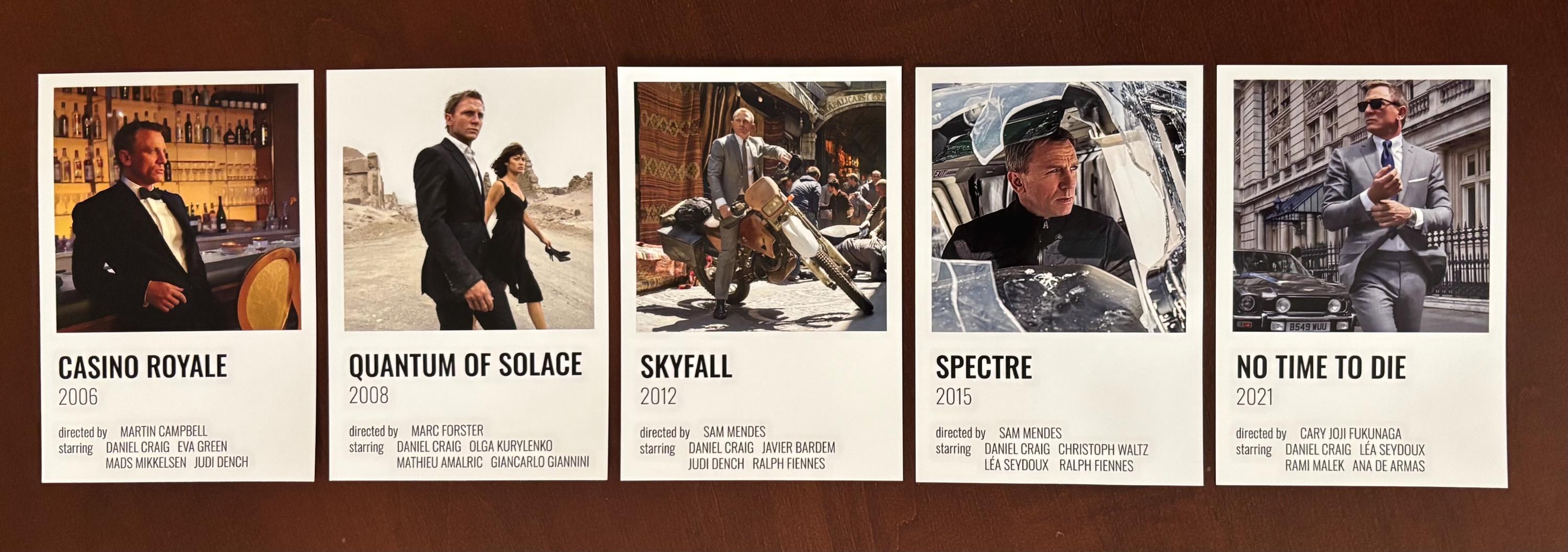 Mini James Bond Movie Posters (4x6) - Etsy