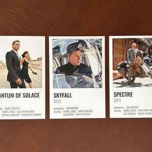 Mini James Bond Movie Posters (4x6)