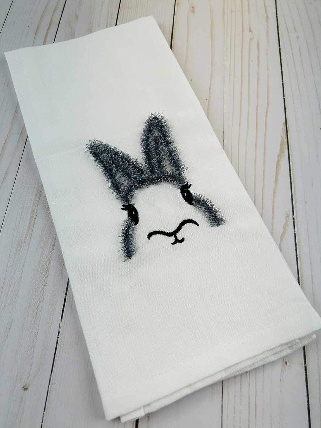 Embroidered Kitchen Towel 18x28bunny Towelhand Towelkitchen Decor