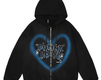 love zip up hoodie