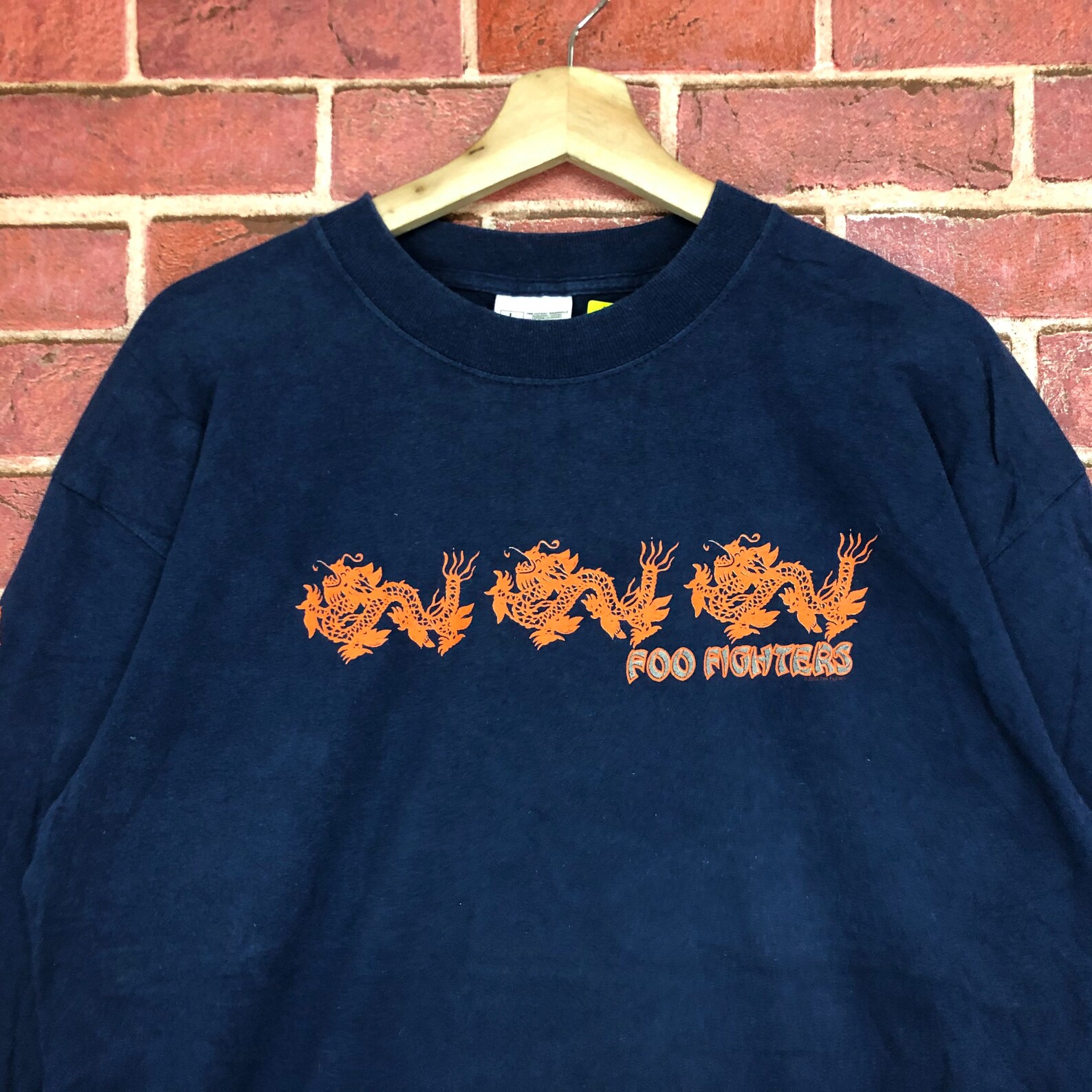 Vintage Foo Fighters T Shirt Langarm L Größe Etsy