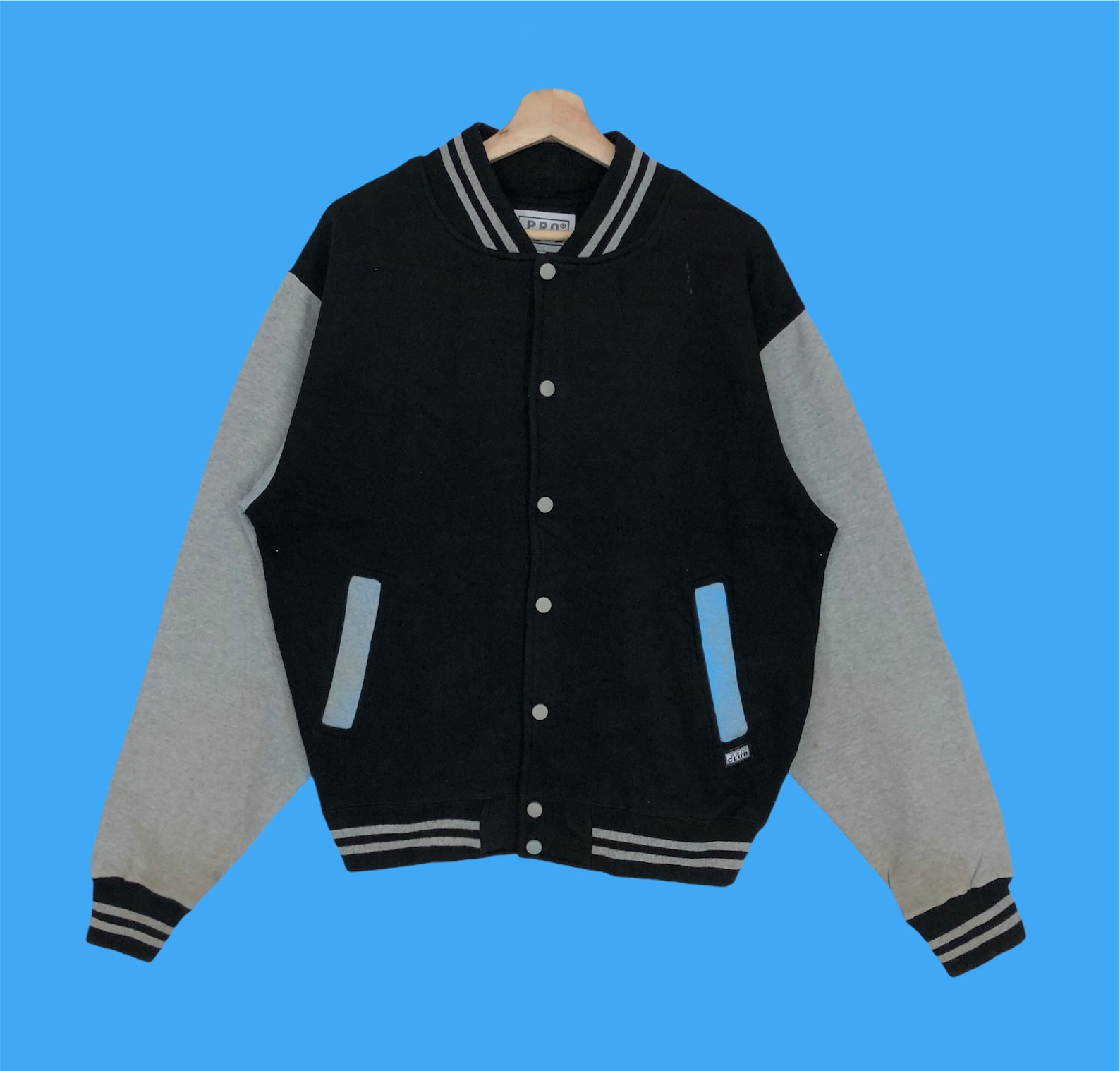 Vintage Pro Club Varsity Jacket Button Down M size Etsy