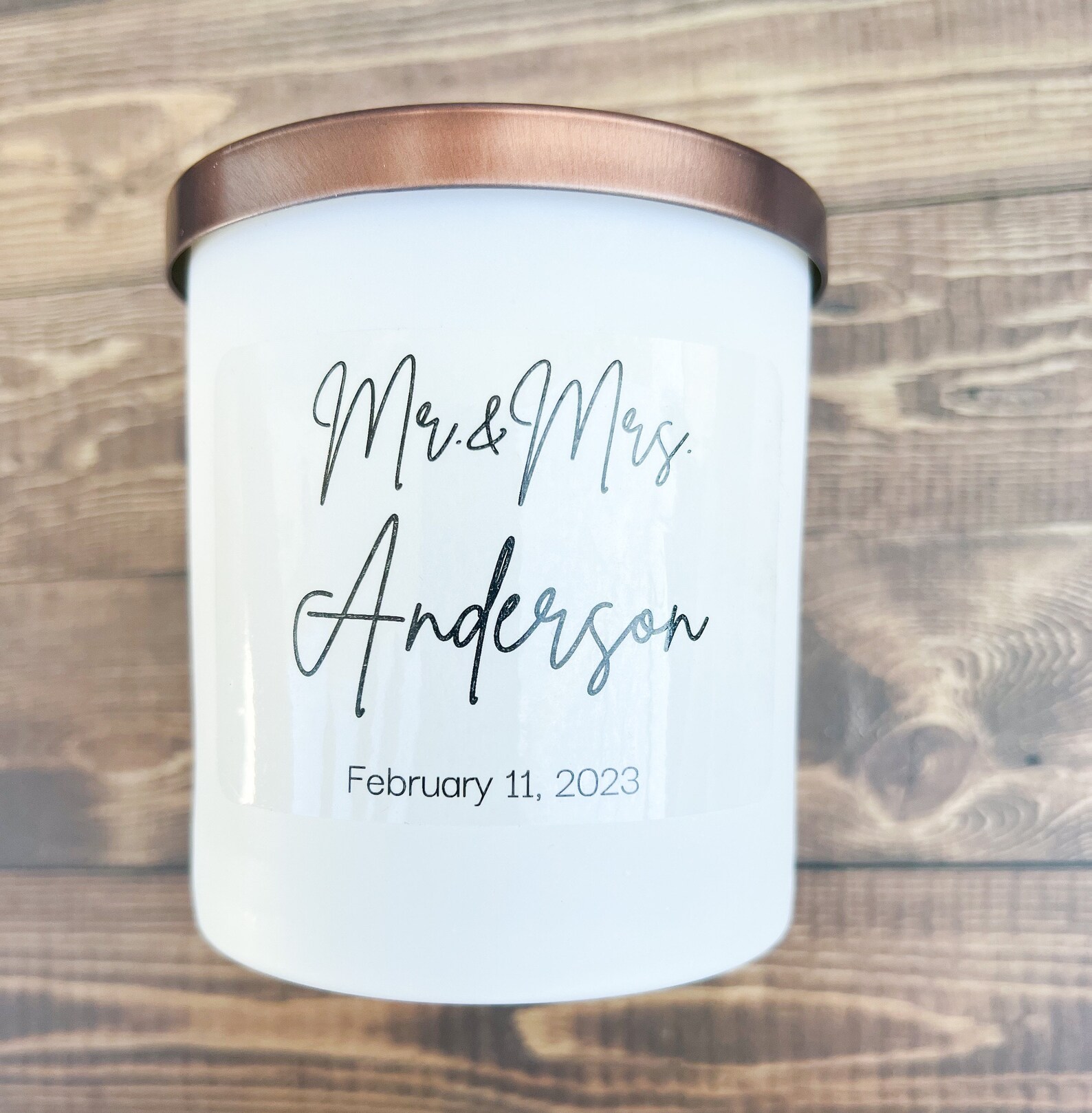 Personalized Wedding Candle Wedding Gift Idea Wedding Gift Etsy