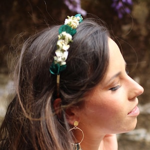 Dried flower headband