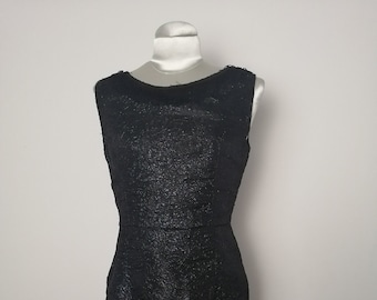 Vintage cocktail black dress 1960s era