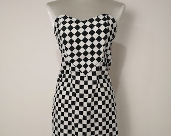 Vintage fiorucci 1980s check dress