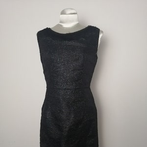 Vintage cocktail black dress 1960s era