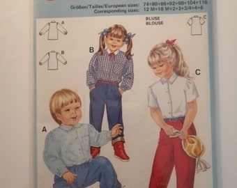 Two Burda sewing pattern  for child