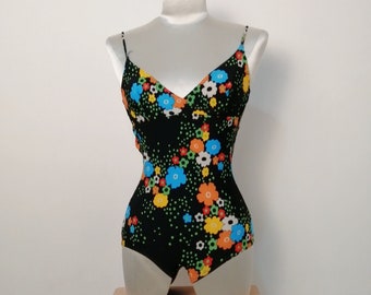 Vintage Bathsuit 1970s, seventies beachwear one pieces swimwear