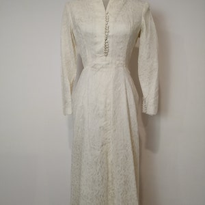 robe de mariée vintage en macramé, années 1960