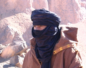 Turbante Touareg negro