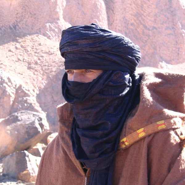 Turban Touareg noir